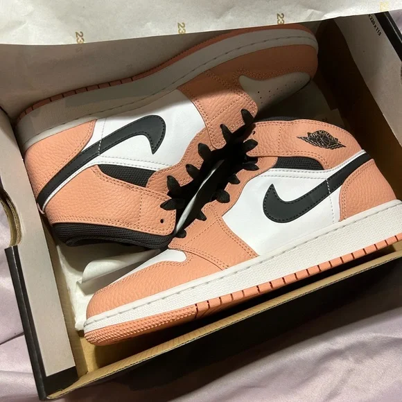 Orange Peach 12 Jordans Jordan Shoes Nike Air Jordan Mid Peach